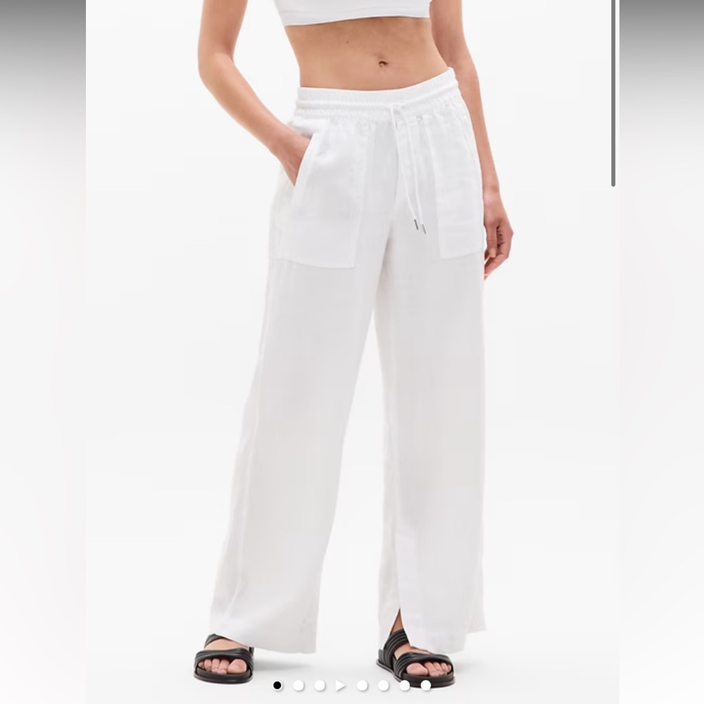 Retreat Linen High Rise Wide Leg Pant